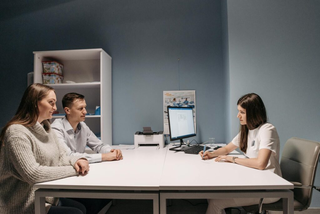 Couple at the Clinic